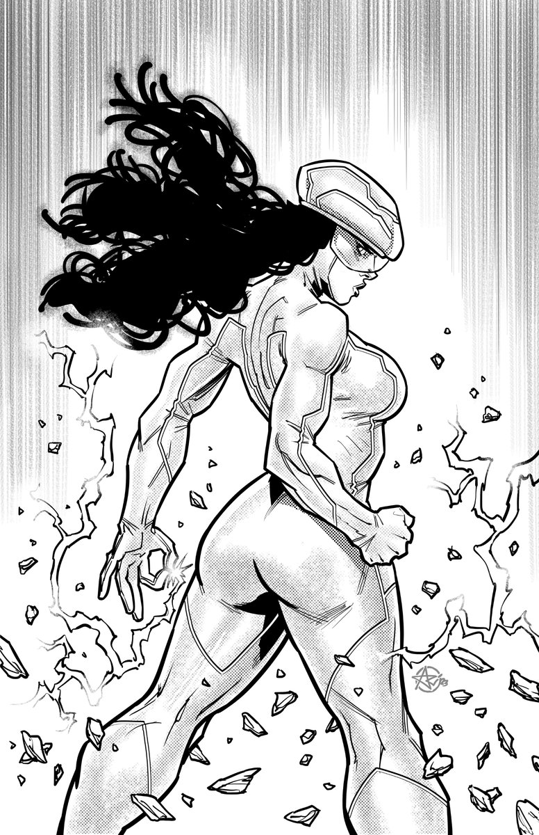 arielmedelart's tweet photo. Pinup I did for the comic The Wake. #comics #makecomics #chispacomics. #The13th #Chispaverse @ChispaComics #comingsoon

Please like, comment &amp; RT if you can, it helps me a lot. https://t.co/3pBhw613FH