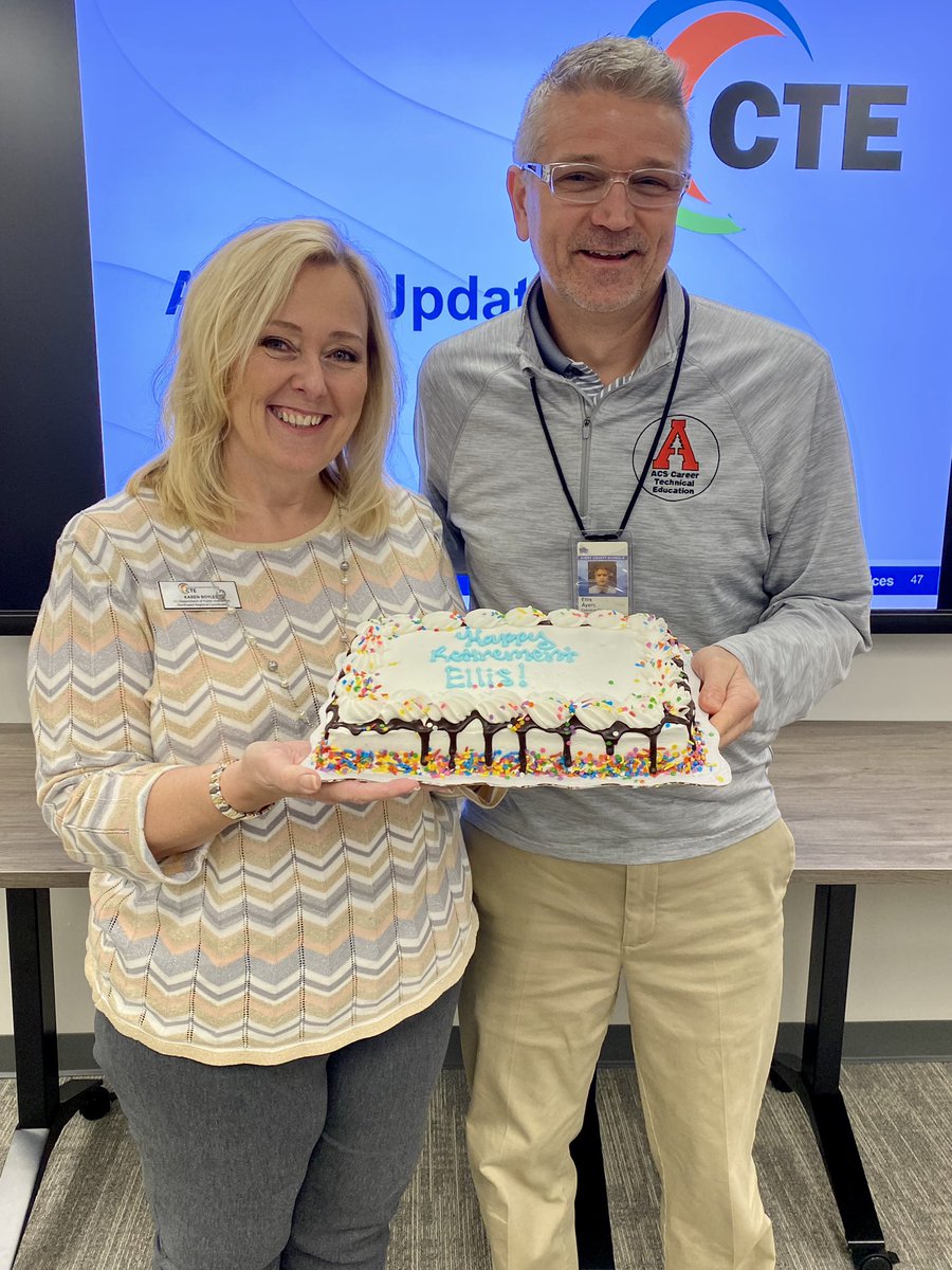 Today we honored  <a href="/EllisAyers/">Ellis Ayers</a> during our Northwest CTE Directors Meeting for his many years of support and dedication to CTE. He will definitely be missed! Best of luck to Ellis on his next adventure! #CTEforNC #NCNorthwestCTE <a href="/AveryCountyCTE/">Avery County CTE</a>