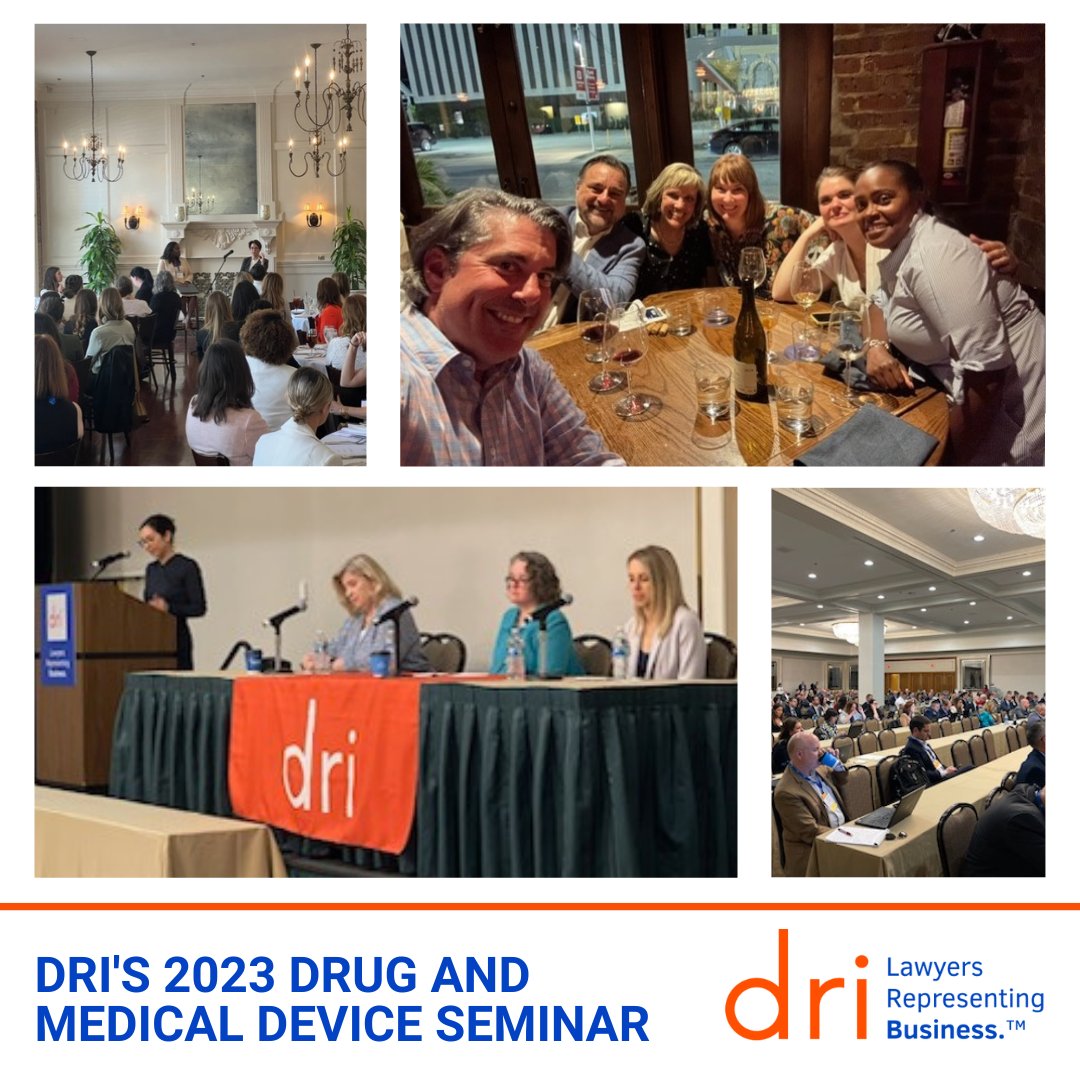 DRICommunity's tweet photo. This year’s DRI Drug and Medical Devices Seminar has come to a close! Thanks for joining us for three days of learning and fun in #NewOrleans!  

#DRICommunity #DRILawyer #Lawyers #Litigation #Law #LawFirms #DRIInsurance #DRIDMD https://t.co/EQeI4i4Qn6