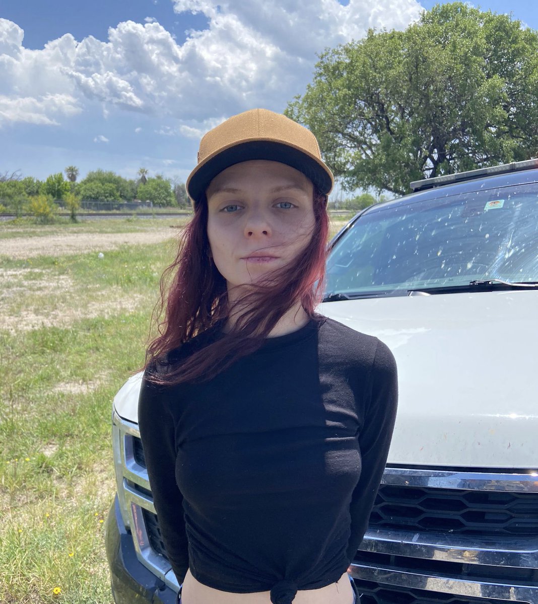 LtChrisOlivarez's tweet photo. A @TxDPS Special Agent & Trooper disrupted a human smuggling attempt on US 90 in Del Rio. The driver, Vladyslava Bodrova, 24, of Ukraine, and passenger, Quinten Hardy, 26, of Houston, were arrested for smuggling 5 illegal immigrants from Honduras. The couple was to transport the illegal immigrants to San Antonio & receive $1,500 per person. #OperationLoneStar