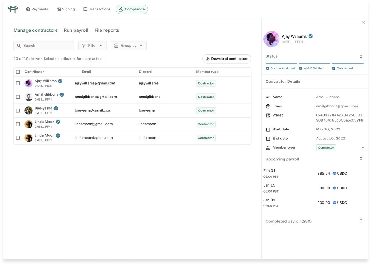 We're starting to explore native compliance features on top of our USDC contractor payment use cases.

More info here: notion.so/Pay-contractor…