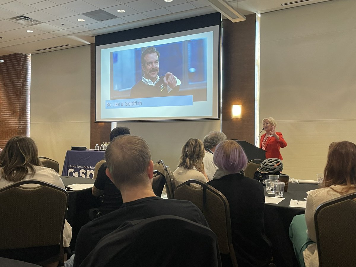 AmazingRandy's tweet image. One of my favorite @TedLasso-isms! It is so important to be a goldfish. Don’t keep reliving past decisions. Learn from them and move on! @GO_COSPRA #SpringConference