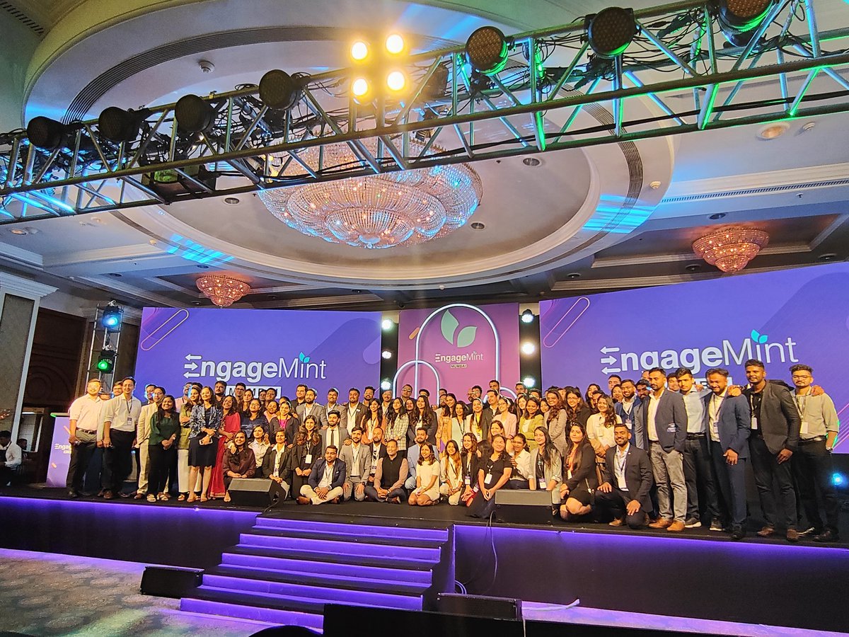 augvcor's tweet image. Kudos, @WebEngage team, on an awesome #EngageMint2023