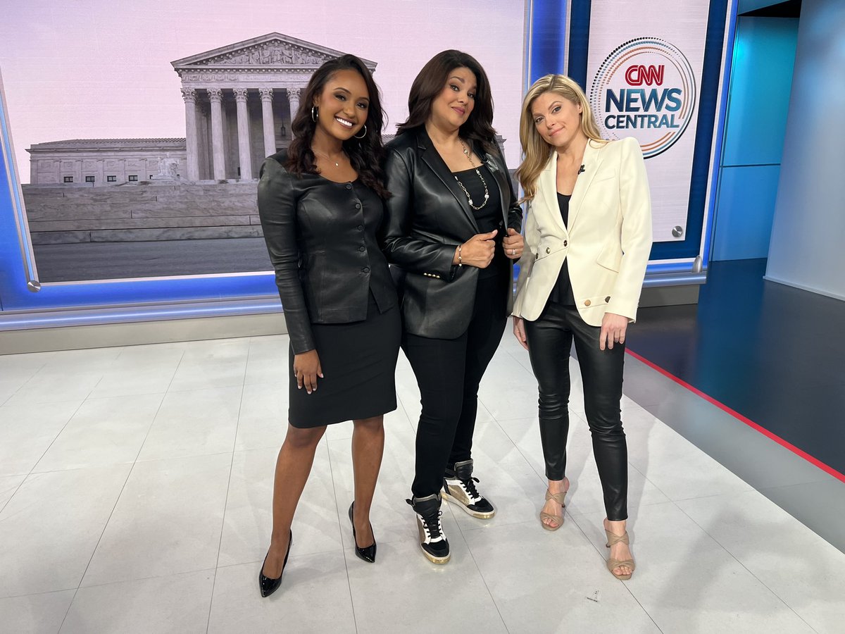 We three anchors agree…it’s pleather weather in May. @JohnBerman where’s that snazzy leather jacket we all know you have. @RahelSolomonCNN @KateBolduan