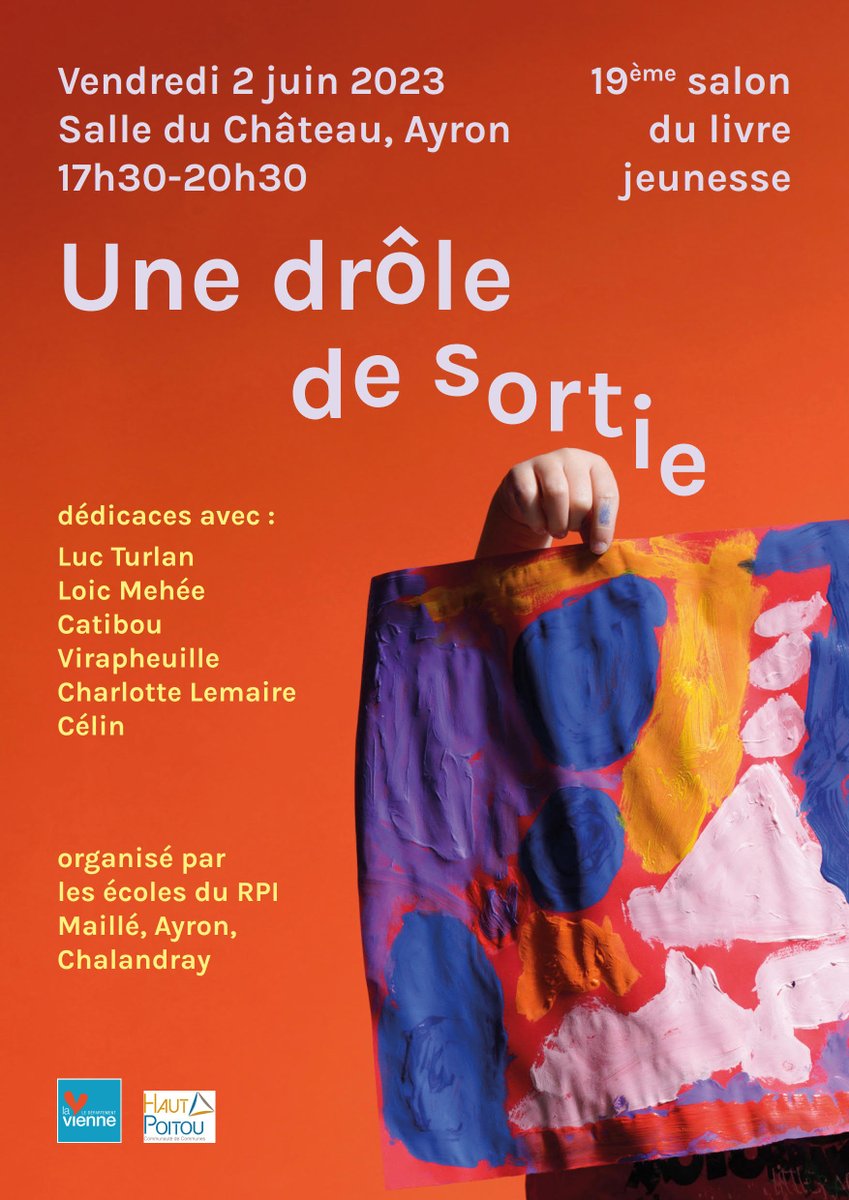 Nous vous attendons très nombreux à notre #salondulivre2023 sur le thème  des #PAYSAGES. Venez découvrir notre livre et rencontrer de fabuleux auteurs/illustrateurs qui vous dédicaceront leurs ouvrages!🤩
A diffuser largement... 
<a href="/acpoitiers/">Académie de Poitiers</a>
<a href="/DSDEN86/">DSDEN de la VIENNE</a>
<a href="/editionsFLBLB/">Éditions FLBLB</a> 
#lencloître