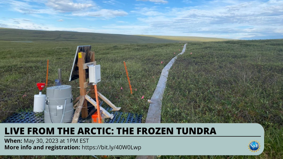 Join our team of researchers live from the <a href="/Toolik/">Toolik Field Station</a> Field Station on Tuesday, May 30th at 1 pm EST as they explore how the water cycle in the Arctic is changing as permafrost thaws for a <a href="/NSF/">U.S. National Science Foundation</a> ‘Live from the Arctic’ webinar! Registration &amp; more info: bit.ly/40W0Lwp