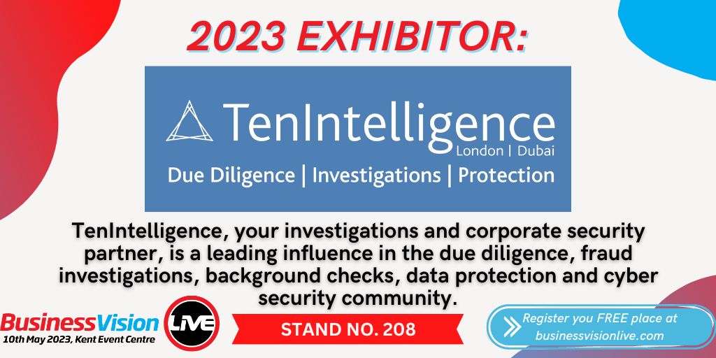 <a href="/TenIntelligence/">TenIntelligence</a> are offering a FREE data-protection audit for the first TEN visitors to signup at their stand. Thereafter a TEN% discount on the day. #BizVisionLIVE