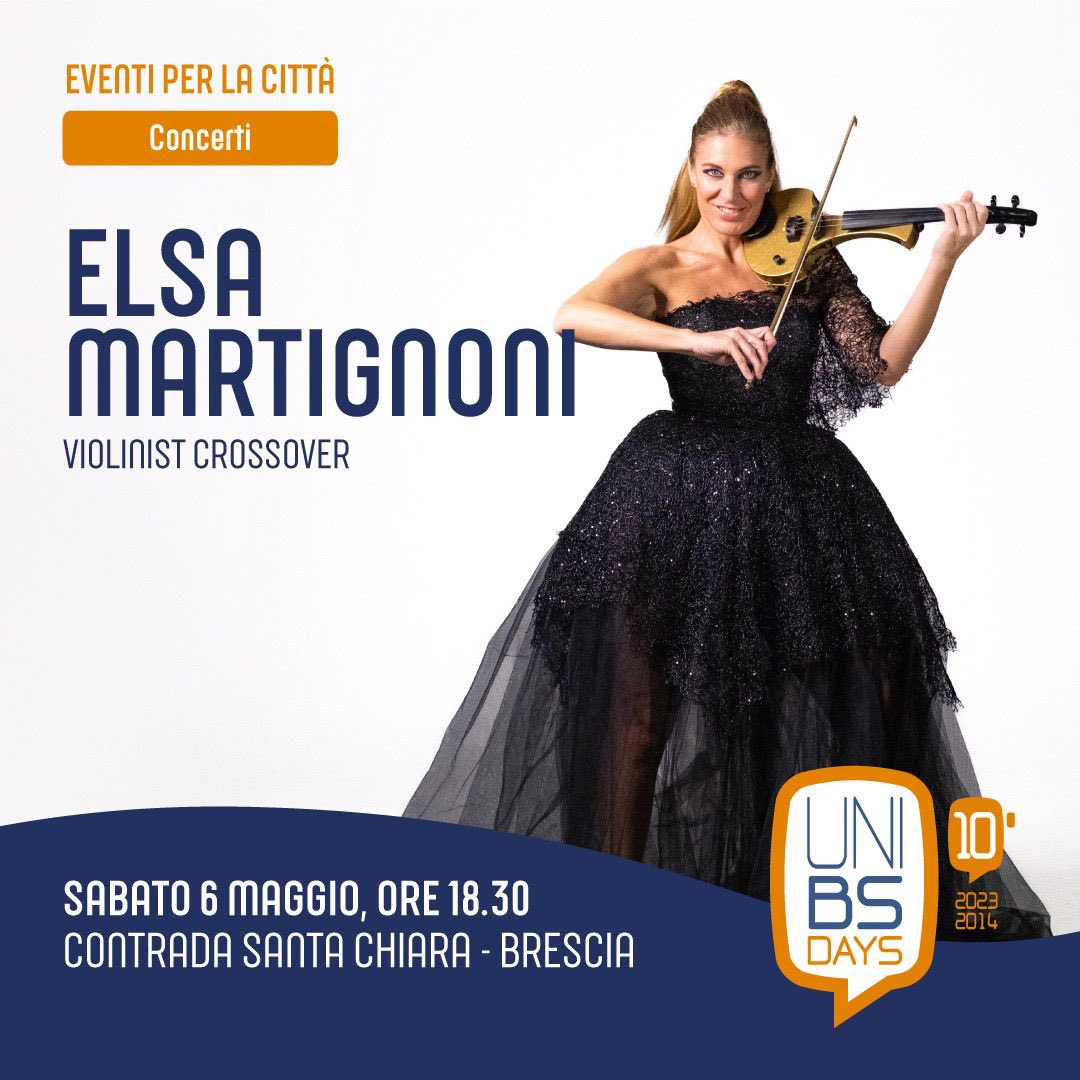 ElsaMartignoni's tweet photo. @unibs_official vi aspettiamo domani per un super concerto ! #violinist #electricviolinist #musician #music #musica #Cultura https://t.co/5Fr8hzyJnW