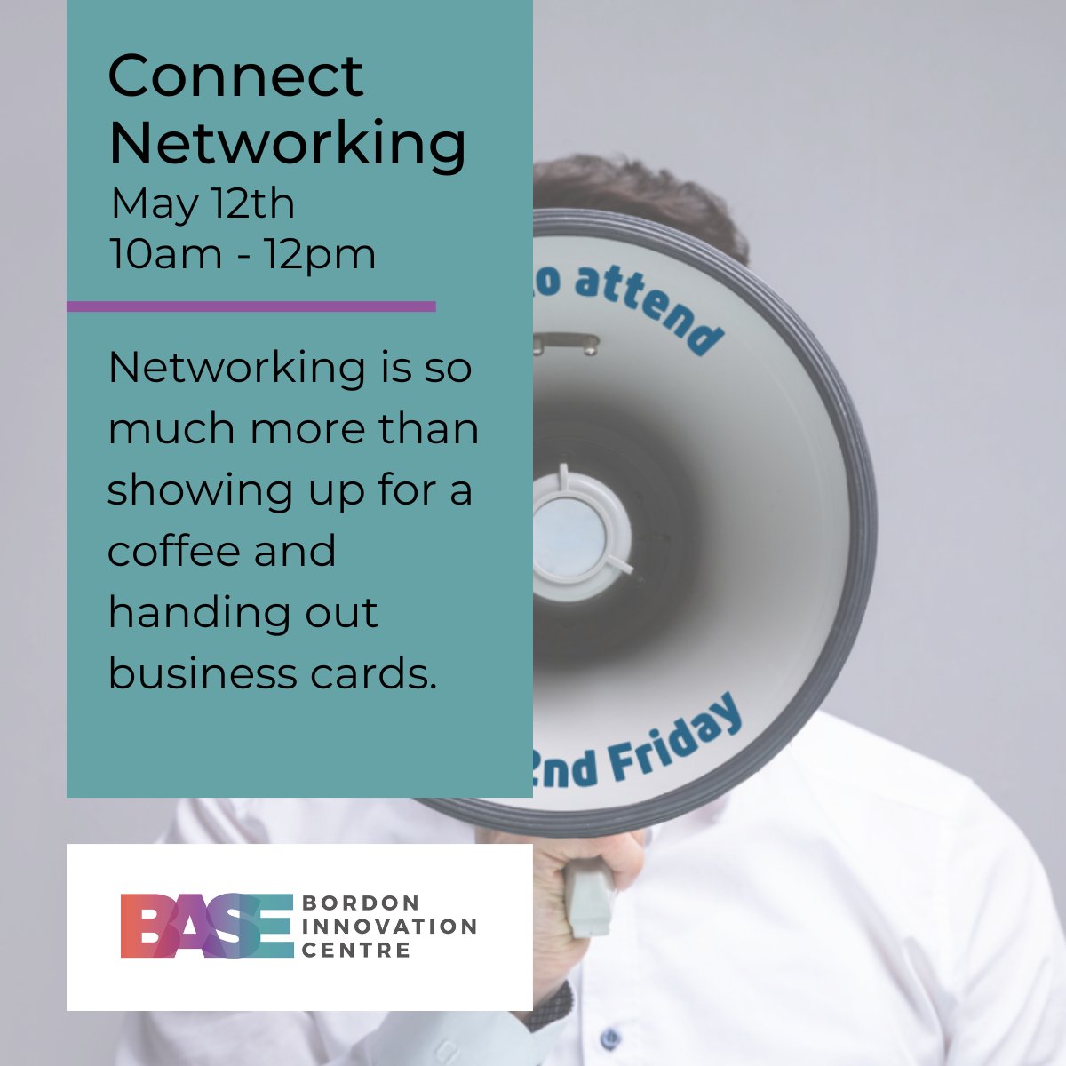 Base_Bordon's tweet photo. Join us for our connect networking event on Friday 12th, giving you the opportunity to connect with like minded businesses. Sign up here - https://t.co/gwWeBDwvxk
#oxfordinnovationspace #networking #basebordon https://t.co/p7t9XzDHGu