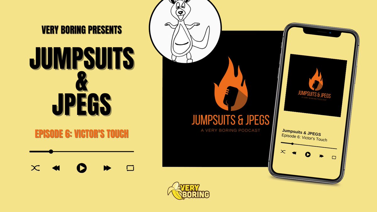 veryboring_'s tweet photo. Jumpsuits &amp; JPEGS Episode 6:

Featuring: @We365_ 

🍌 Vic’s journey in Web3.
🍌 How he’s changing the game with financial literacy 💯
🍌 Tips &amp; Tricks for @veecon
🍌 &amp; so much more!

Listen to the full episode here 👇🏽
https://t.co/uU3J3Z4uBr https://t.co/iod3qssk71