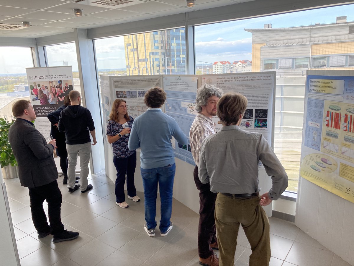 LINXS_Sweden's tweet photo. What an inspiring #LINXS Science Day yesterday! Thank you to all presenters, our guest from ISIS, the leadership of MAX IV and ESS for chairing, the whole LINXS team for organising and all present both IRL and online for their active participation. Lot's of new ideas to process! https://t.co/E4By5mcAu0