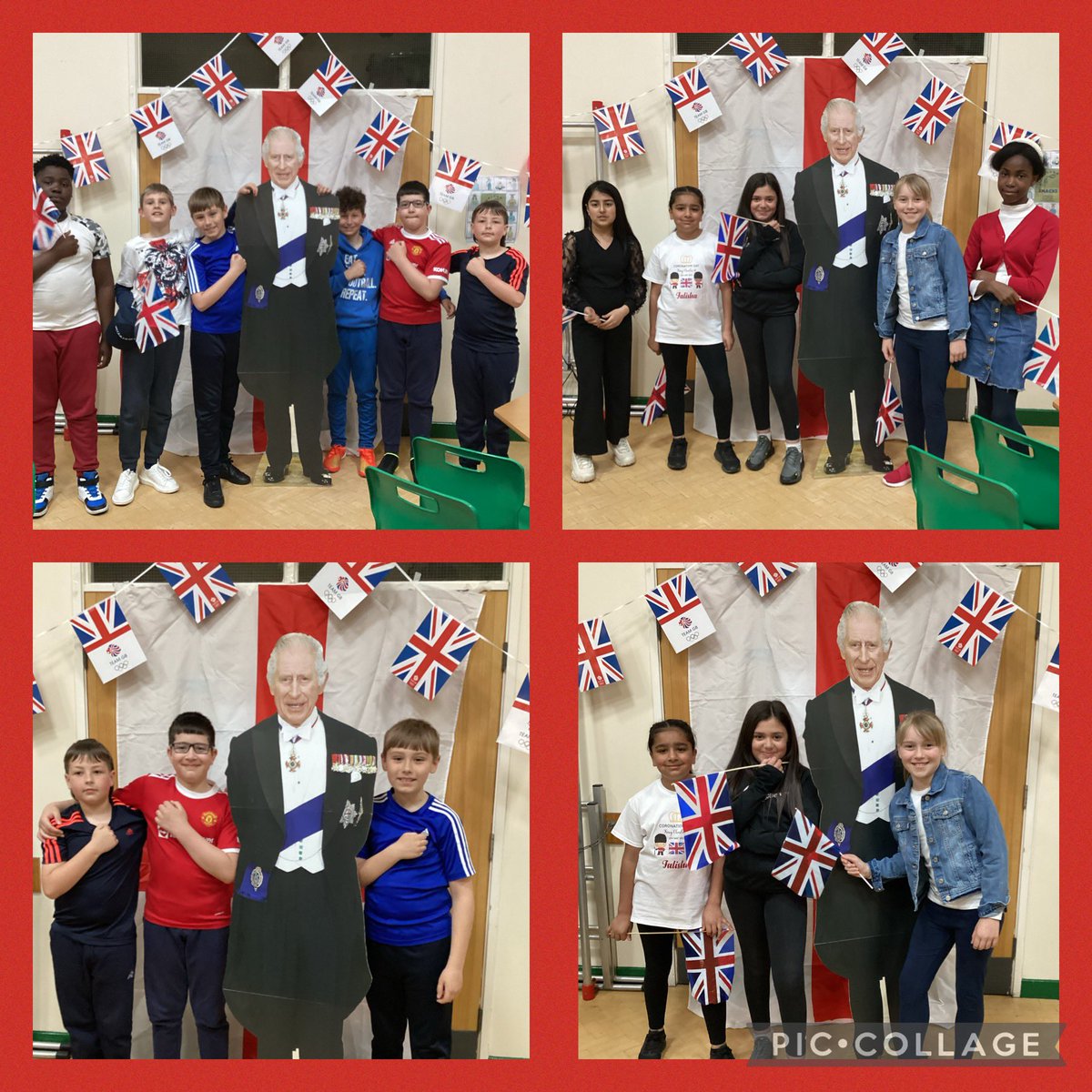 MissIannaccone's tweet photo. What a fabulous day to celebrate the King’s coronation,started the morning with the National Anthem; followed by a super royal party lunch and ended the day with King Charles activities in class🤴🏼Hail to the King - long May he reign👑 @STOC_CAT @stpatsrochdale https://t.co/lTUHvOazQQ