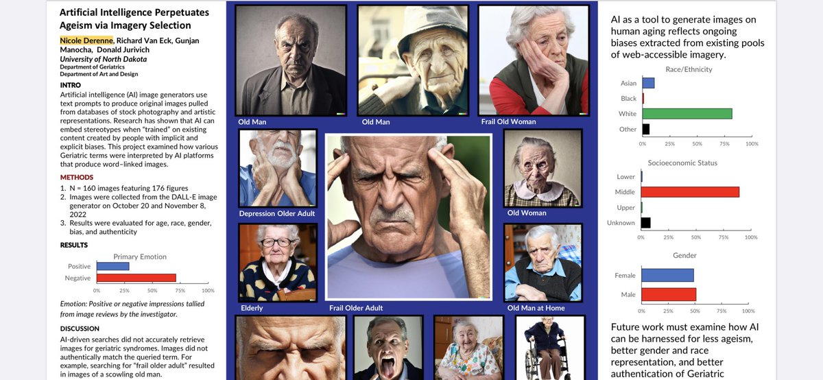 GeriEducator's tweet photo. We, and by we I mean #humans have got some work to do. #ageism #AI #artificalintelligence #bettercareforolderadults @Dakota_GWEP @curcumin @NDgeriDocDahl @TheIHI #AGS23 @AmerGeriatrics https://t.co/XMDmps9H87