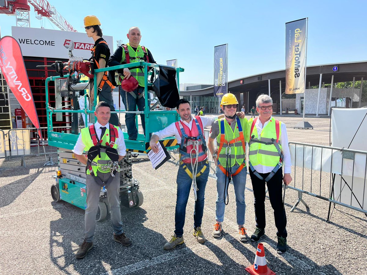 IPAForg's tweet photo. This week IPAF are exhibiting at Samoter. As well as being an exhibitor, the IPAF  also ran the practical part of the IPAF Instructors PDS.  The IPAF Italia team will be at the show this Saturday and Sunday, so if you're there, visit the IPAF Stand in Area F. https://t.co/cKGSxHfsK1