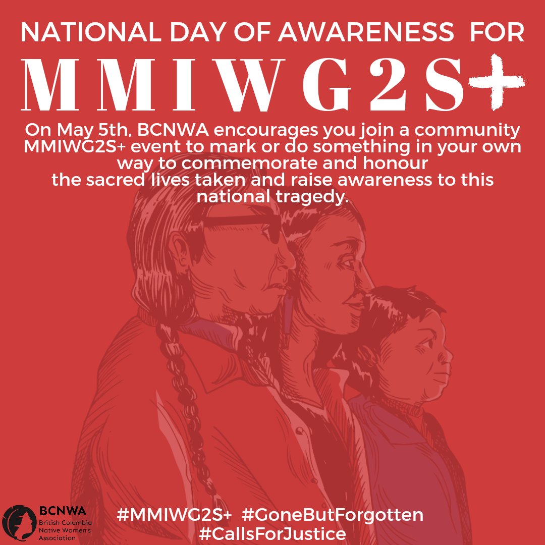 1/3
💥 In honour of Missing and Murdered Indigenous Women, Girls and Two-Spirited Plus across Turtle Island wear RED on May 5th, post your pictures on social media and use the below #'s