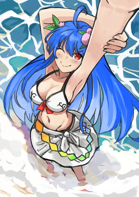 夏だ!海だ! #東方 #比那名居天子