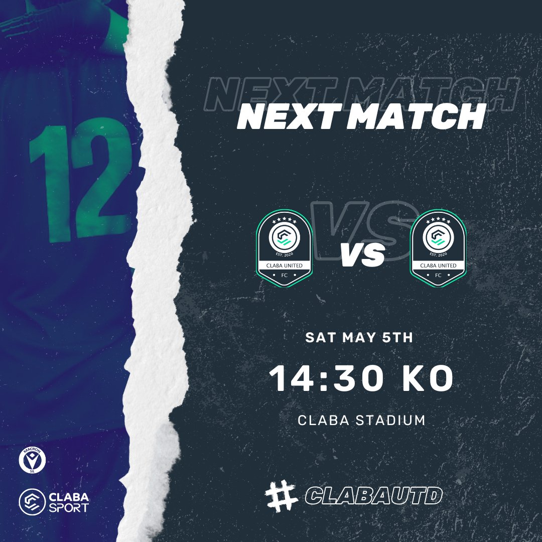 ClabaSport's tweet photo. FREE MATCHDAY GRAPHIC

To help advertise your matchday over the weekend, we're completing some free graphics. Tag your club and tell us if you want the left or right style and we'll get it over to you asap.

#ClabaSport #MatchDayGraphics https://t.co/J6Ro9NyzY3