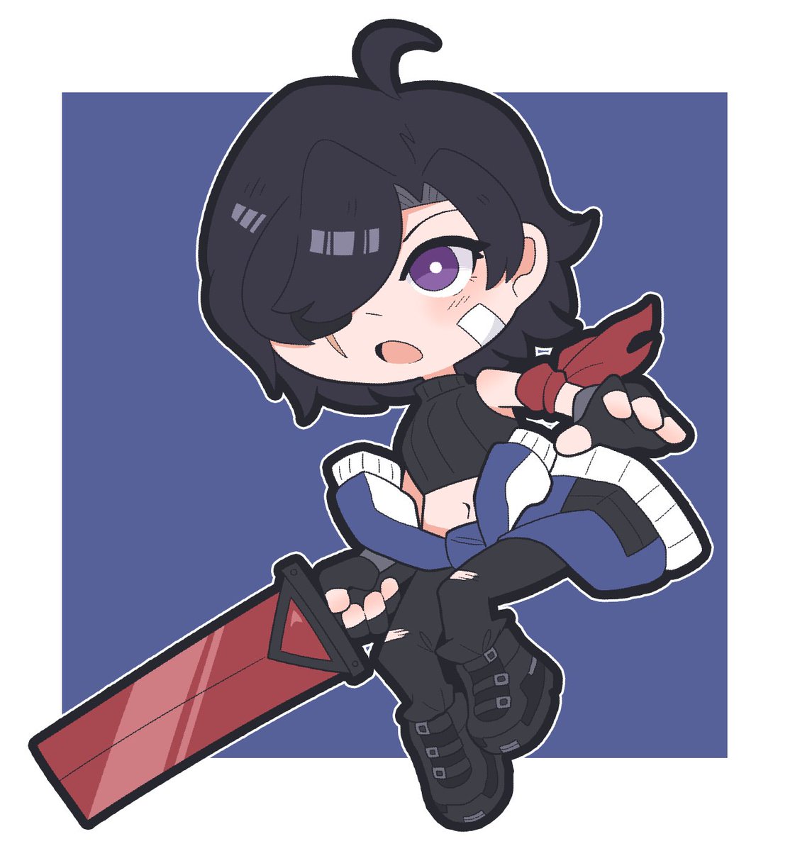 「trying out new chibi proportion, taking 」|Oscar 🦝🍅(Commission Open)のイラスト