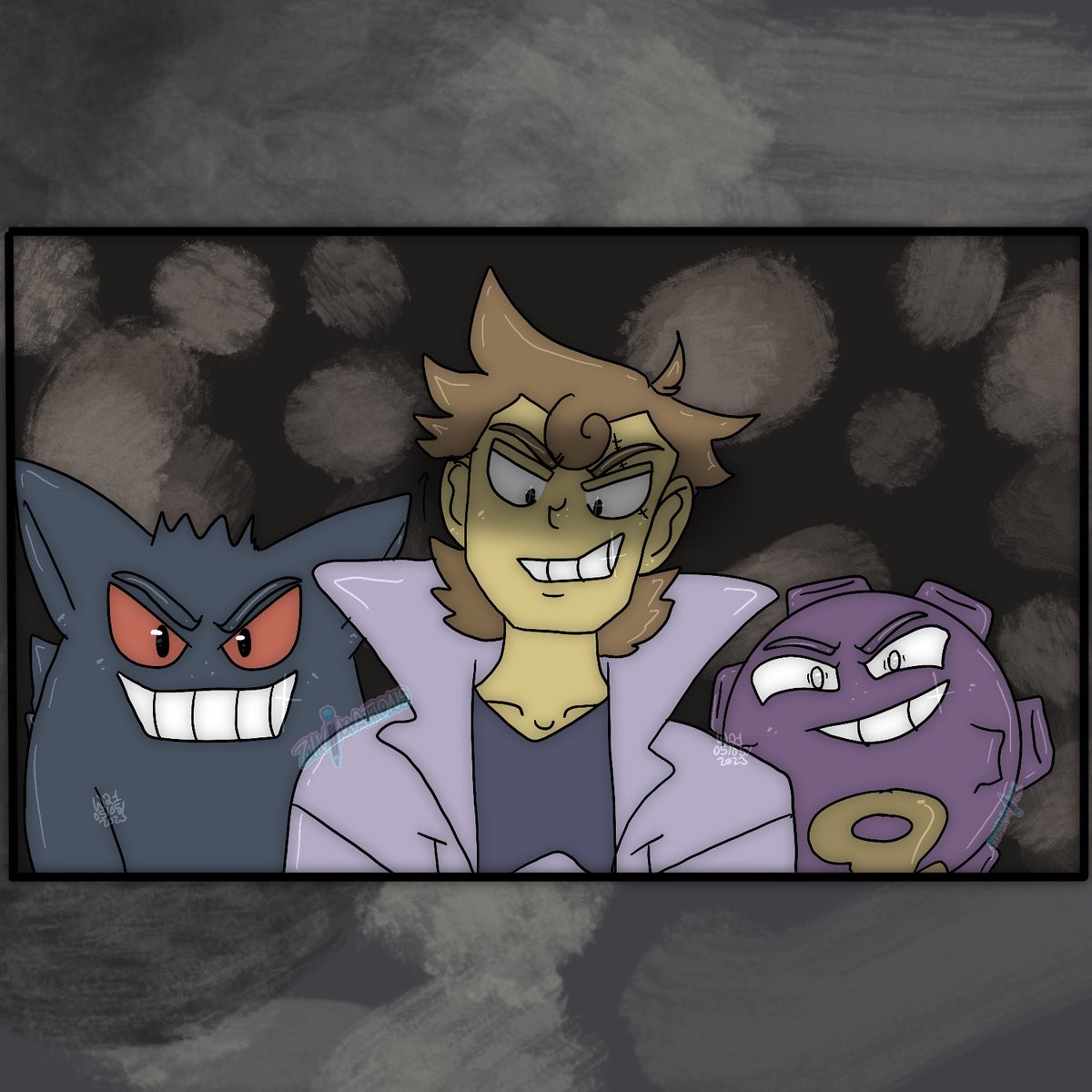 zivimations's tweet image. 125/365

Idk where imposter oak came from

But I love him, and his cards, I have this one x3
I had to draw it.

#pokemon #gengar #koffing