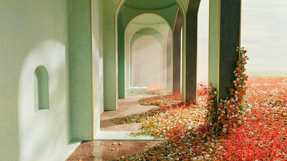MicrosoftDesign's tweet photo. A preview of some of our new #Teams backgrounds rolling out today––created in collaboration with agencies like @twistedpoly and #MakeshiftStudios 🤩 https://t.co/wlGkdg8K5w
