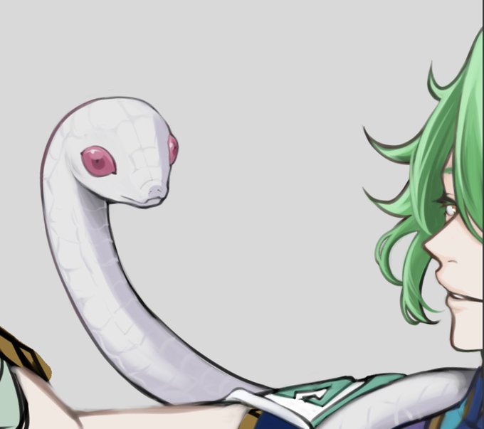 「緑色の眼 蛇」のTwitter画像/イラスト(新着)