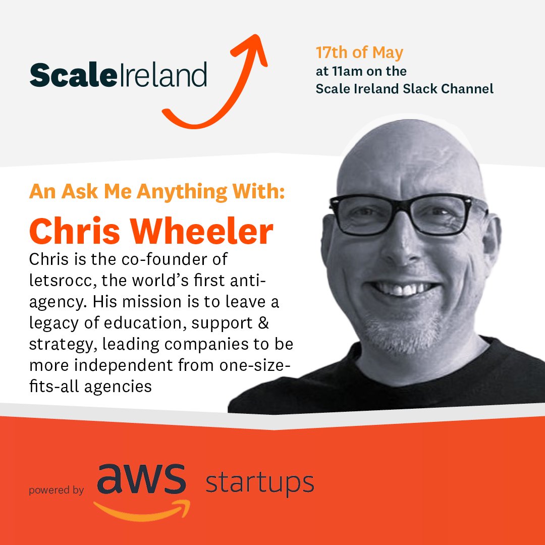 ScaleIreland's tweet photo. Our fantastic AMAS's (Ask me Anything Sessions) are back! Join us on the 17th of May with Chris Wheeler from #Letsrocc
We will be posting information on our slack channel shortly. You can also visit our site to see some of our favourite recent AMA's. https://t.co/4vdELZ8T0e