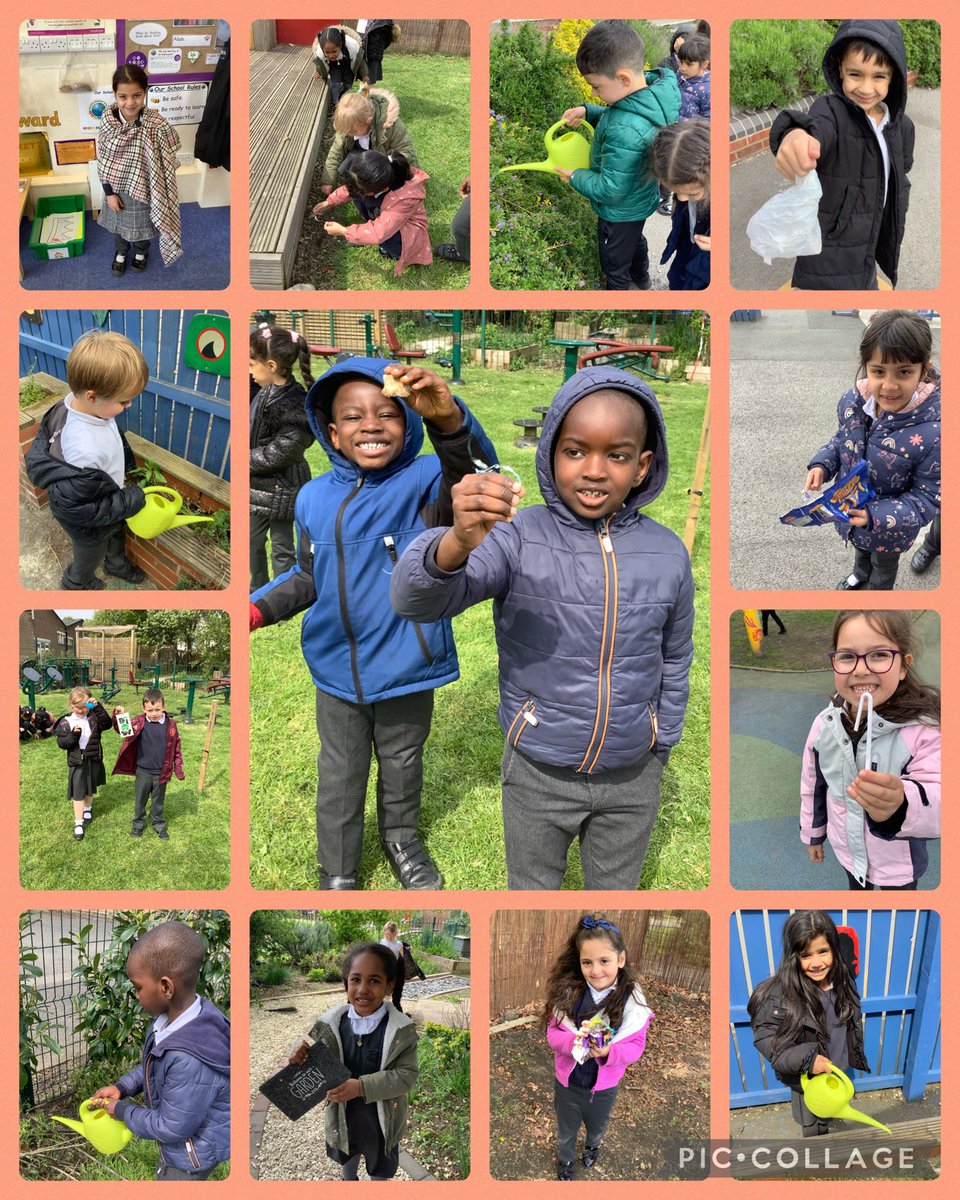 PindersPrimary's tweet photo. Year 1 have enjoyed learning all about the author Beatrix Potter. We have found out things we didn’t know about her… she was also a conservationist! We decided to conserve our school environment by picking up litter, fixing broken toys and watering the plants! #PPHistory https://t.co/huY4cWml49