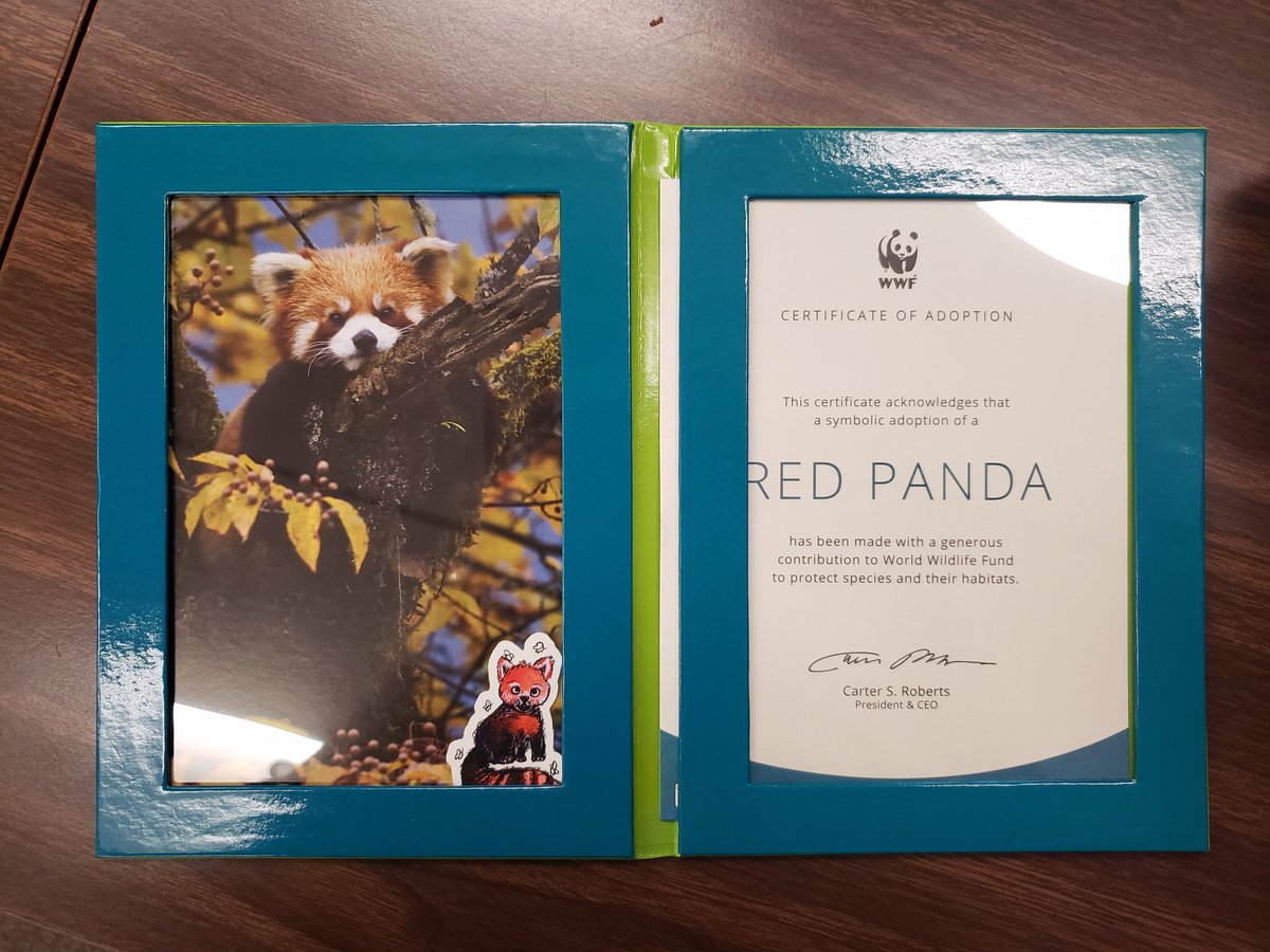 WayneEMCHS's tweet image. The WEMCHS Environmental Awareness Club is working to help save the red panda. The club sold stickers and raised enough money to officially adopt a red panda! Shout out to McKenzie B for designing the sticker. Way to go EAC!