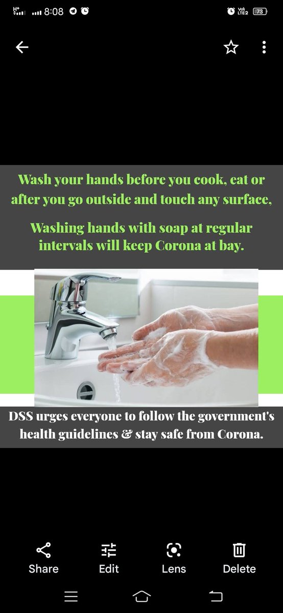 #WorldHandHygieneDay that corona is spreading again,so we should prevent by washing hands , prevent the germs present on hands as people are tend to touch their face, washing hands frequently can prevent various inflection like Corona,SaintDrGurmeetramrahimji urges 2 clean hands.