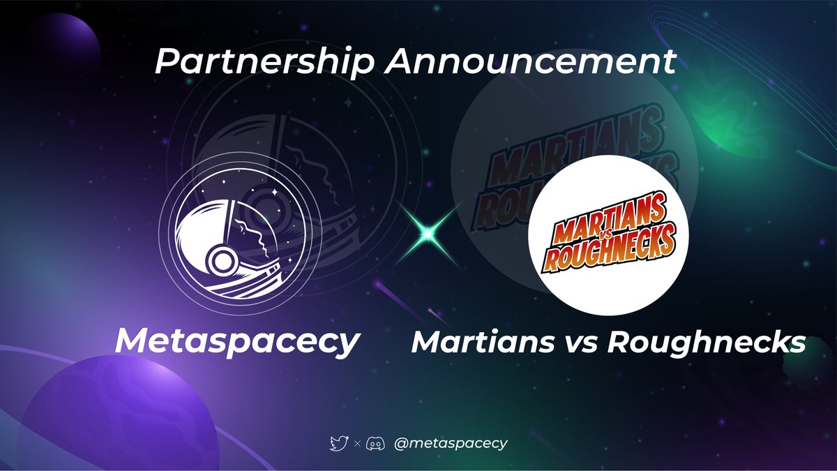 🚨PARTNERSHIP ANNOUNCEMENT🚨

📍<a href="/metaspacecy/">Metaspacecy</a> is pleased to announce the partnership with <a href="/MartiansVs/">The Real Americans</a> 

#Giveaway Special Gift:
🏆 10 OGs from <a href="/metaspacecy/">Metaspacecy</a>  
🏆 5 OGs from <a href="/MartiansVs/">The Real Americans</a> 

Come rejoice with us
✅ Like + RT + Tag 3 friends
✅ Follow <a href="/Metaspacecy/">Metaspacecy</a> &amp; <a href="/MartiansVs/">The Real Americans</a> 
✅ Join