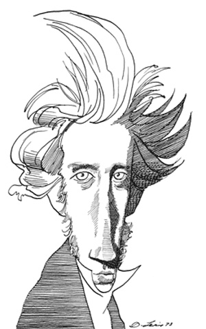 Søren Kierkegaard by David Levine, 1978