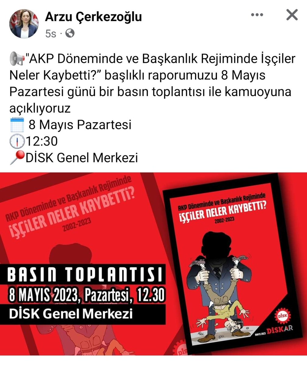 Syn.<a href="/ArzuCerkezoglu/">Arzu A. Çerkezoğlu</a> Bu Açıklamadan Sonra 

Belediye Şirket İşçileri Sizin Başkanlık Döneminizde Neler Kaybetti?? Başlıklı Bir Rapor Hazırlayıp Beraber Açıklayalım mı. 

<a href="/ArzuCerkezoglu/">Arzu A. Çerkezoğlu</a> <a href="/diskinsesi/">DİSK</a>