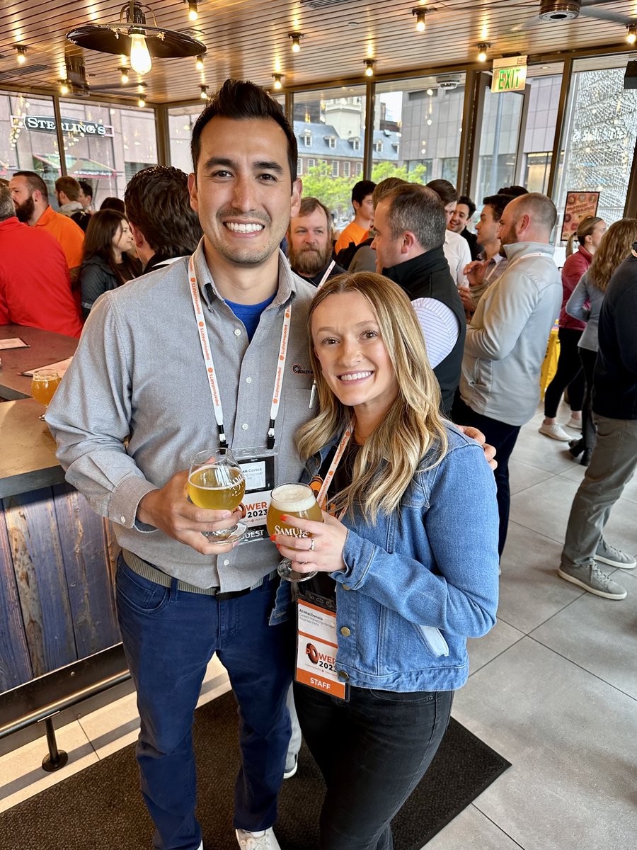 paperlessPARTS's tweet photo. We had a blast at our networking happy hour event this week for #POWER2023 East!
Thanks to everyone who came out and made it such a fun and memorable evening, and thanks to Sam Adams Taproom for hosting us๐ป
#POWEREast #jobshops #USmanufacturing https://t.co/4bDQEensrv