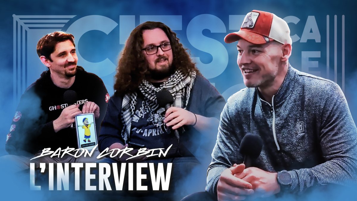 Sturry's tweet image. 18H ▶️ youtu.be/RmOTsnTQbuQ

@BaronCorbinWWE en interview en compagnie de @LeSadPanda !!!

Immenses remerciements à @2KFrance et @WWE pour nous permettre ce genre d'entrevue avec qui plus es l'un des héros de l'édition 2023 de #WWEParis 

Merci à @RabbiMantaur au cadrage et…