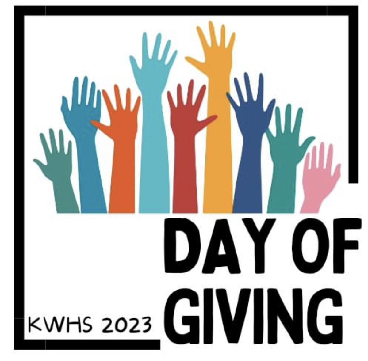 Today is the KWHS 2023 Day of Giving! Seniors and Service Learning students are giving back to their community today!