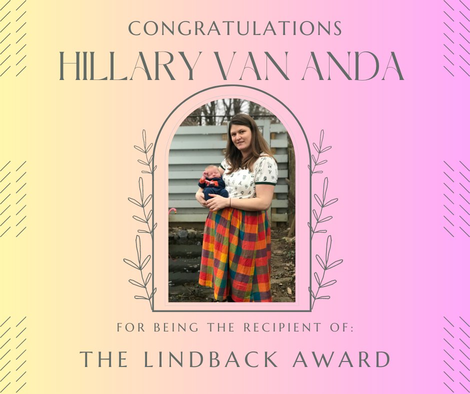 Congratulations to our very own Lindback Award recipient Ms.Hillary Van Anda!!!!