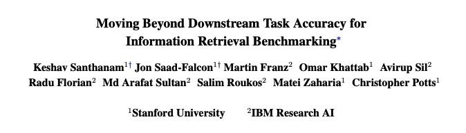 #acl2023 findings paper for folks working on retrieval leaderboards- Read on:
 ✅ We show multi-dimensional tradeoffs e.g. quality , latency &amp; cost (instead of just F1)
✅ Metrics that include concrete efforts e.g. DynaScore. 

-- Code in PrimeQA: github.com/primeqa/primeqa