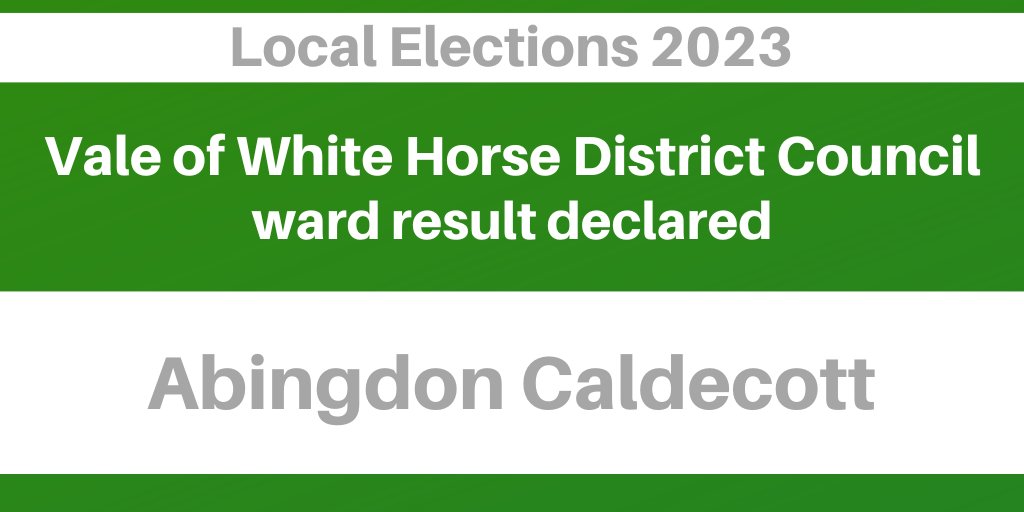 ValeVotes's tweet photo. Neil Fawcett (Lib Dem) and Andrew Skinner (Lib Dem) have been elected district ward members for Abingdon Caldecott.  To view the full result, visit https://t.co/uXHauAi5aF https://t.co/gK35CXNZka
