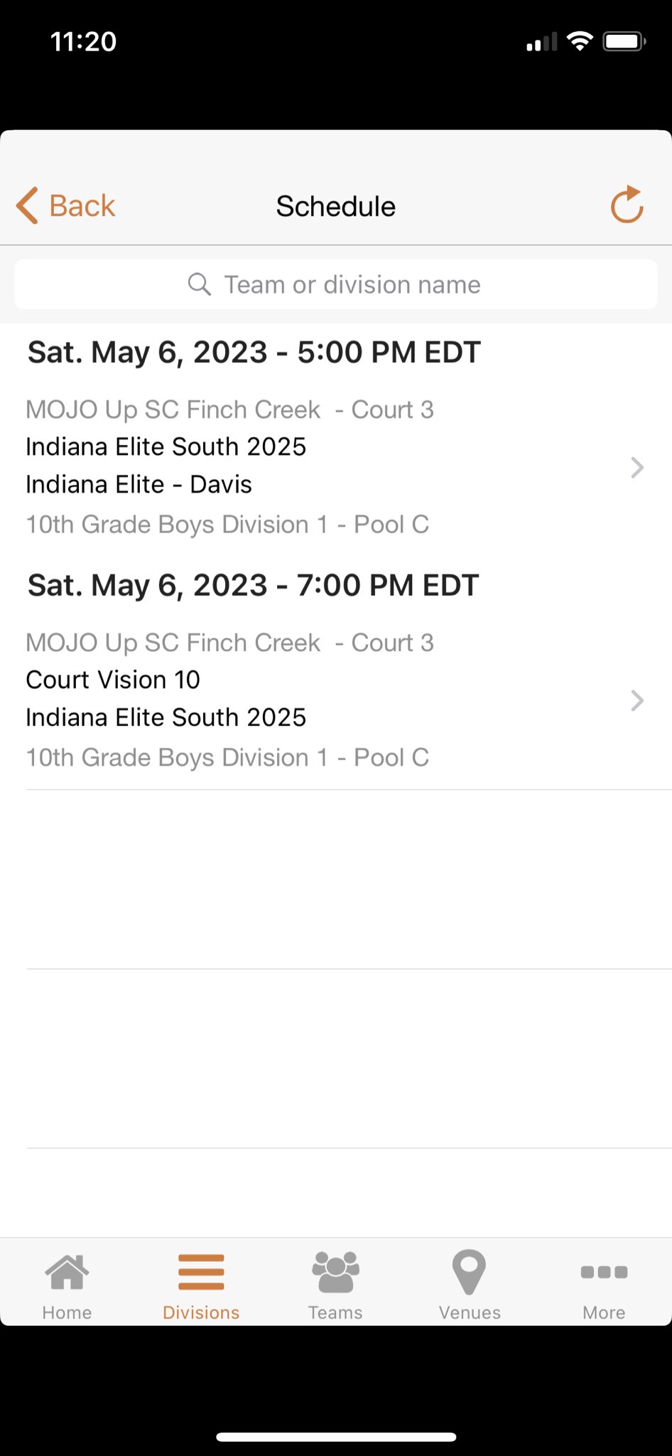 Indiana Elite South 2025 (IESouth2025) / Twitter