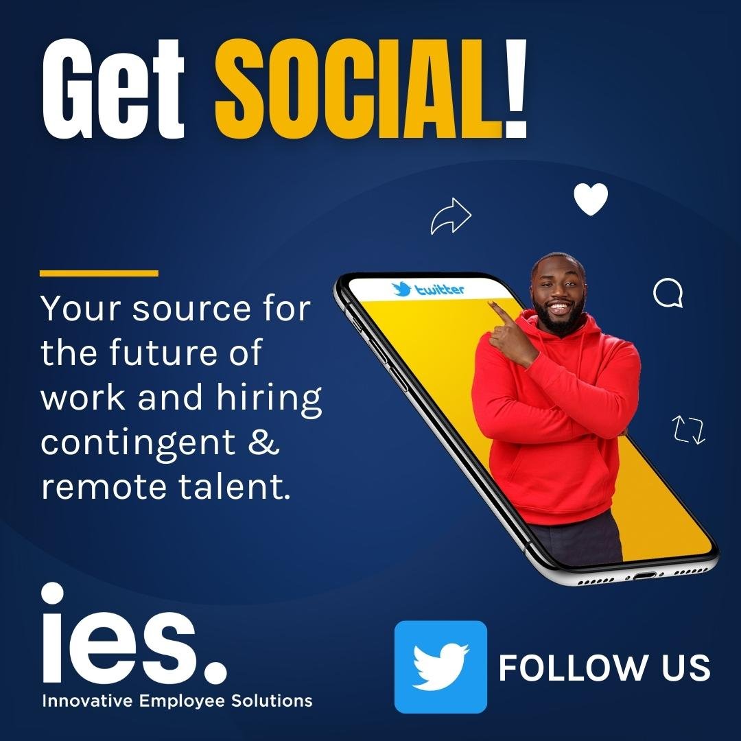 HelgaVTownend's tweet image. Follow @InnovativeES for the latest industry news and best practices in contingent workforce solutions. 

#SocialMedia #GetSOCIALwithIES #Follow #FollowUs #HR #HumanResources #ContingentWorkforce #Workforce #RemoteWork #RemoteTalent #FutureOfWork #BestPractices #IndustryNews
