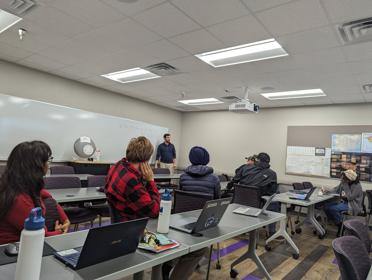 Wrapping up AGRON-746 Environmental Soil Physics class with a hands-on exercise in soil water balance modeling using the single crop coefficient method from FAO-24 and FAO-56. It's been a great semester, and we hope you had as much fun as we did!