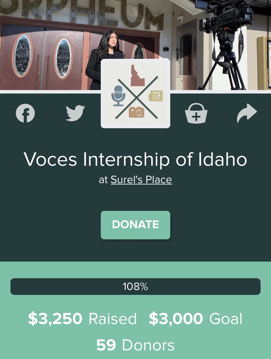 Wowowow do we ever feel the love and continuous support from all of you! 🥰

We reached 3️⃣ fundraising goals in just 4️⃣ days! 

It’s thanks to the community foundation we have that we are able to exist, provide more opportunities and improve our local media landscape #IdahoGives