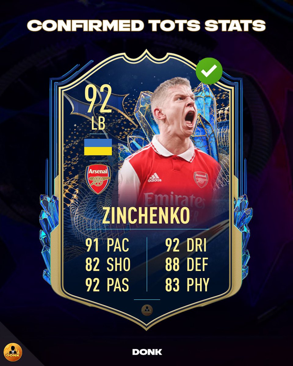 Donk 🍊 on Twitter "🚨 More TOTS confirmed Stats • Odegaard 🇳🇴