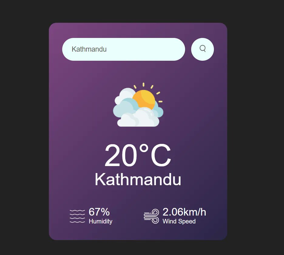 nikkik1435's tweet photo. Day 27 and 28 of Learning JS
User can input their location and receive real-time weather data.
#30daysoflearningJS #kucc #kuosc #JSKUOSC2728 #JSKUOSC27 #JSKUOSC28 https://t.co/1Y6z3ZSTaJ