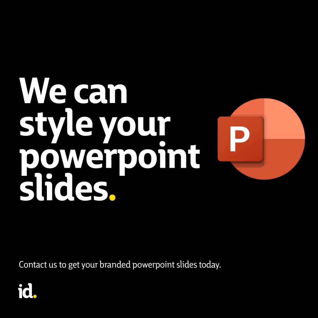 Thinking your powerpoint slides are looking like everyone else’s? Getting a bit bored of the templates supplied in powerpoint? We can help by designing your very own powerpoint slide templates.
#powerpointslide #microsoftpowerpoint #brandedslides #branding #templates #iceddigital