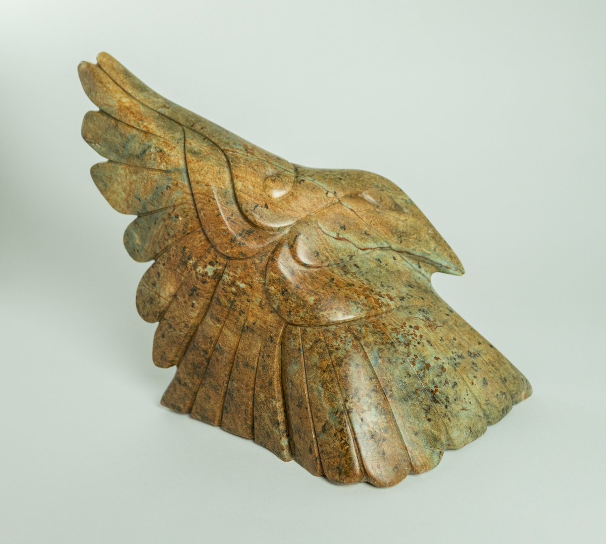 LookNorthNY's tweet photo. TULUGAK
"Raven, man woman and child. An Inuit couple give thanks to the memory of Raven who created all."
by ABRAHAM ANGHIK RUBEN
Brazilian Soapstone
12.5 x 15 x 5 in
A beautiful new carving from all angles, now at Look North Gallery in NYC.
#contemporarysculpture #inuitmythology https://t.co/h8ob44SE1S