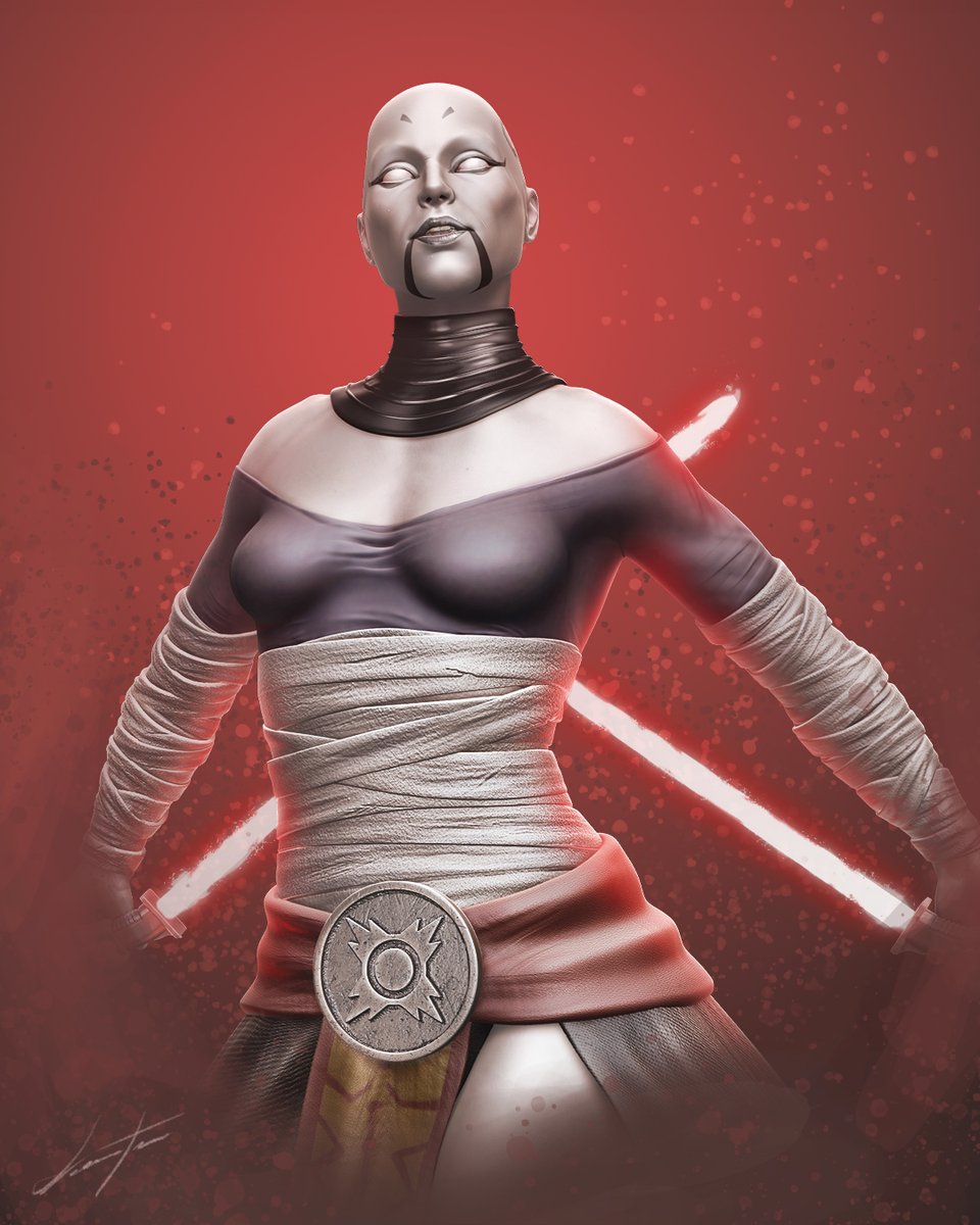 The Revenge of the 5th - Asajj Ventress via @artstationhq artstation.com/artwork/kQGE4y