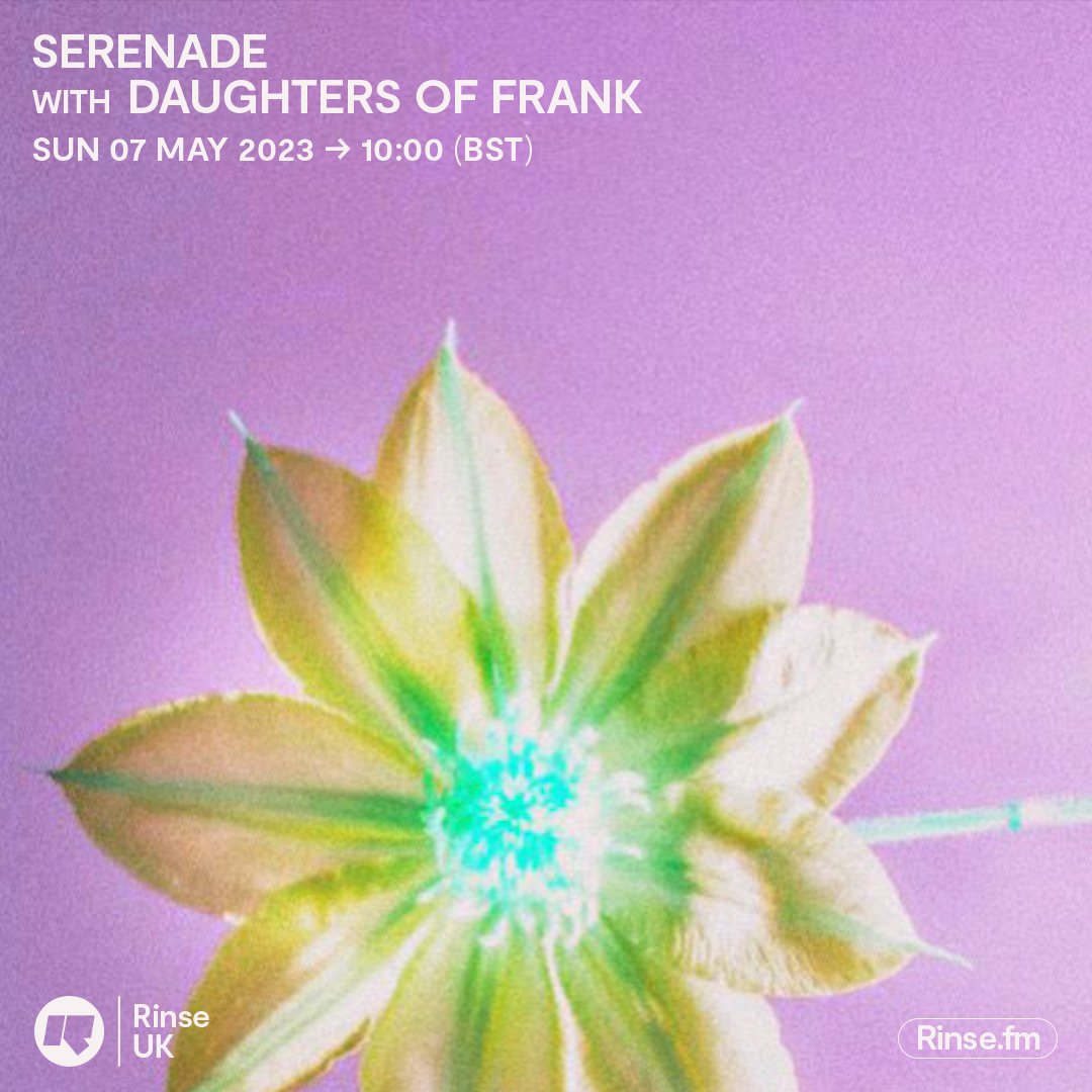 RinseFM's tweet photo. LIVE: it's #Serenade with #DaughtersOfFrank on https://t.co/6hLtrLYpIS + 106.8FM
#RinseFM https://t.co/z8A7xLaT8c