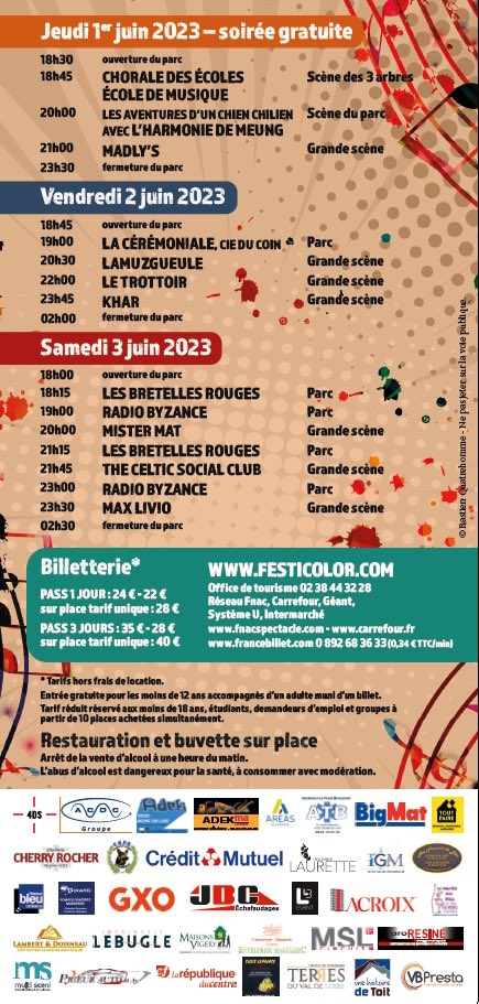 Festicolor's tweet photo. @Festicolor je réserve sur https://t.co/1FGJIIbGSy
@Celtic_Soc_Club @lamuzgueul @MaxLivio @harmoniemeung
#festicolor #meungsurloire
#fete #festival https://t.co/Q04Of1XUGE