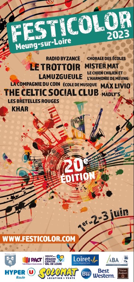 Festicolor's tweet photo. @Festicolor je réserve sur https://t.co/1FGJIIbGSy
@Celtic_Soc_Club @lamuzgueul @MaxLivio @harmoniemeung
#festicolor #meungsurloire
#fete #festival https://t.co/Q04Of1XUGE